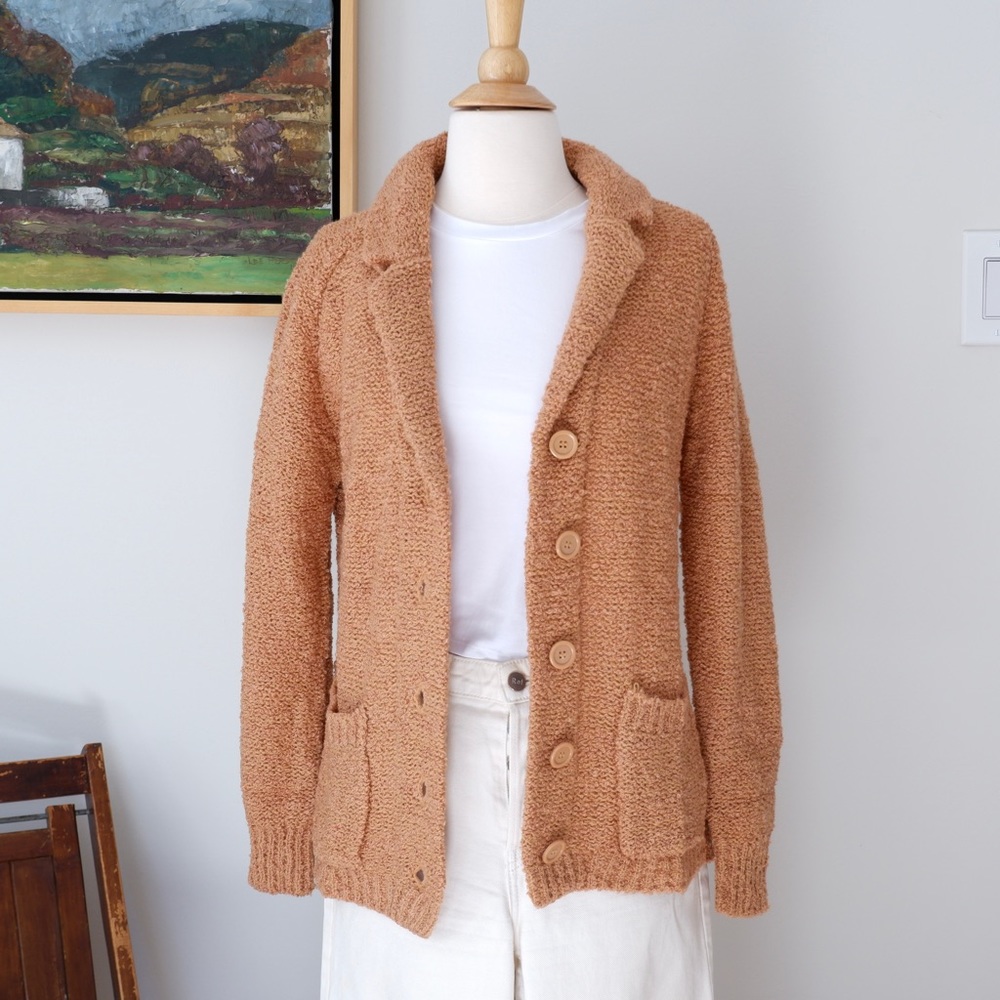 Vintage peach cardigan